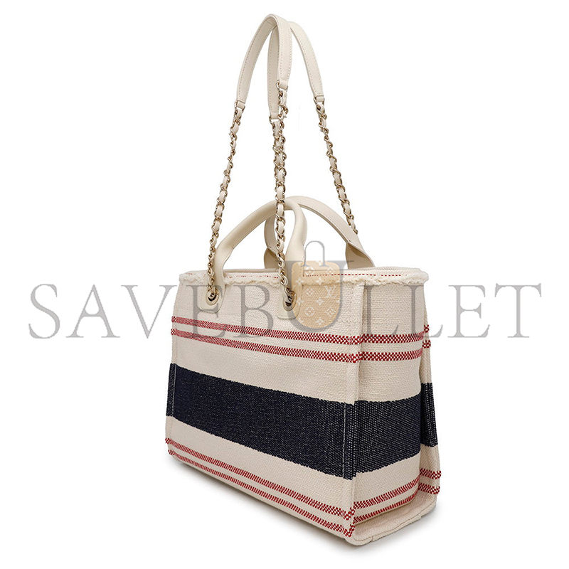 Ch*el master shopping bag cotton leather as3351 (34*27*15.5cm)
